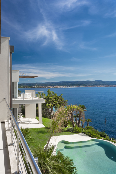 vista su Alghero dal terrazzo di Villa Libeccio